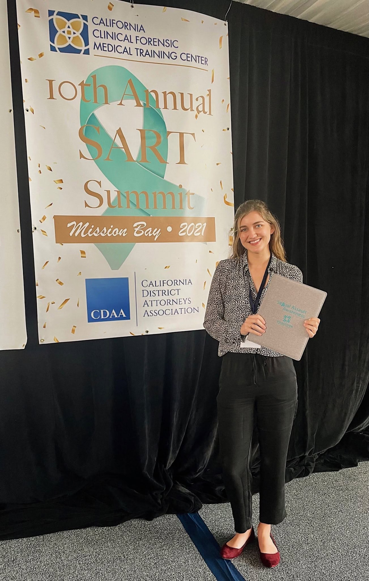 A Coalition advocate presenting at the Sexual Assault Response Team Summit